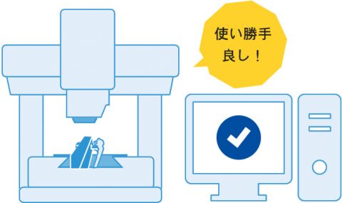 簡単に取り付けが可能で、使い勝手が良い治具だと好評