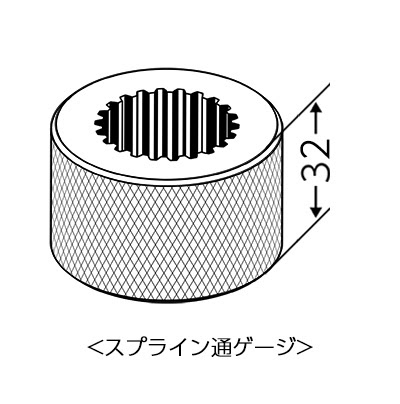 スプライン通ゲージ