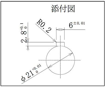 キー溝検査ゲージの添付図