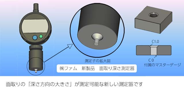 面取り深さ測定器