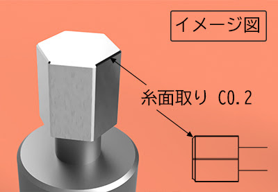 糸面取りC0.2が必要な検査物