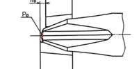 検査箇所：十字溝の外周面と先端円すい面との交線の位置PB